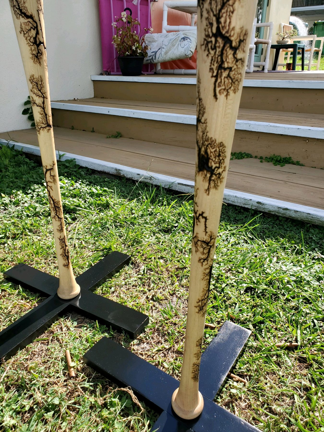 Pedestals on their bases