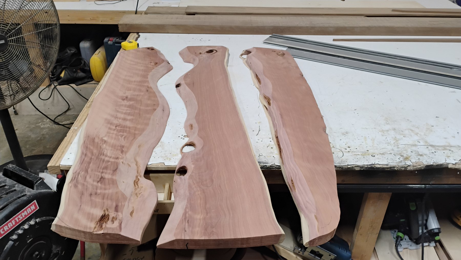 Stage 02: slabs cut along the river edges
