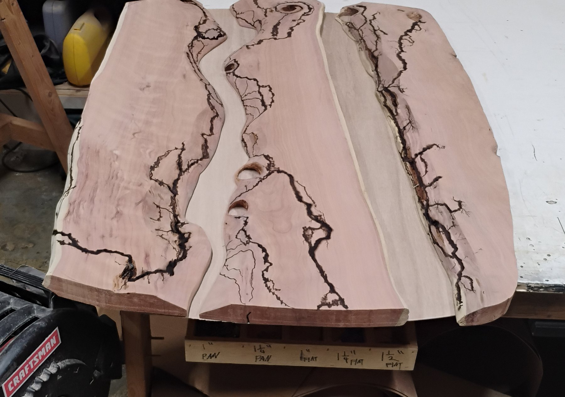 Stage 03: slabs shaped to the oval