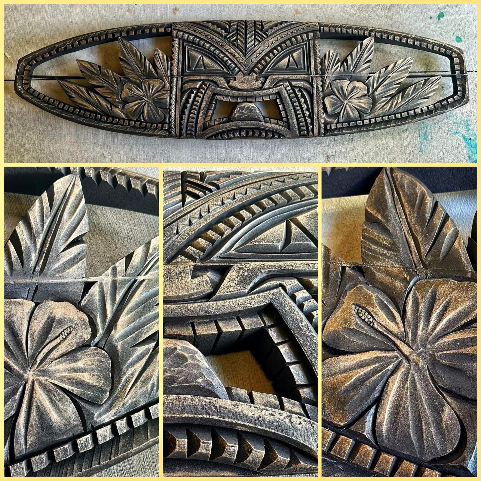Carved surfboard